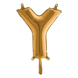 Lysbildefremvisning - Bogstavsballon Mini Guld