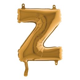 Lysbildefremvisning - Bogstavsballon Mini Guld