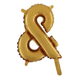 Lysbildefremvisning - Bogstavsballon Mini Guld