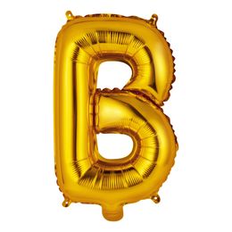 Bildspel - Bokstavsballong Mini Guld Metallic
