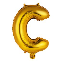 Bildspel - Bokstavsballong Mini Guld Metallic