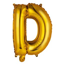 Bildspel - Bokstavsballong Mini Guld Metallic