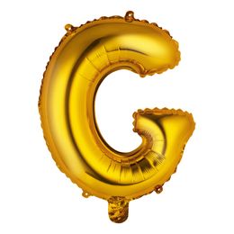 Bildspel - Bokstavsballong Mini Guld Metallic