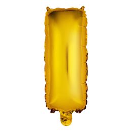 Bildspel - Bokstavsballong Mini Guld Metallic