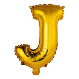Bildspel - Bokstavsballong Mini Guld Metallic