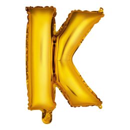 Bildspel - Bokstavsballong Mini Guld Metallic