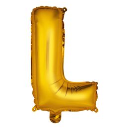 Bildspel - Bokstavsballong Mini Guld Metallic