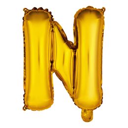 Bildspel - Bokstavsballong Mini Guld Metallic