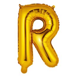Bildspel - Bokstavsballong Mini Guld Metallic