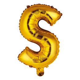 Bildspel - Bokstavsballong Mini Guld Metallic