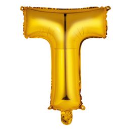 Bildspel - Bokstavsballong Mini Guld Metallic
