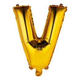 Bildspel - Bokstavsballong Mini Guld Metallic