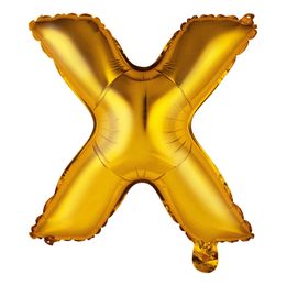 Bildspel - Bokstavsballong Mini Guld Metallic
