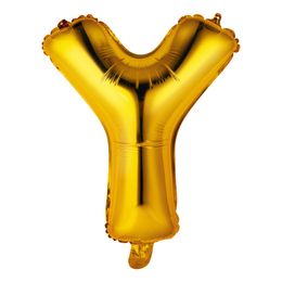 Bildspel - Bokstavsballong Mini Guld Metallic