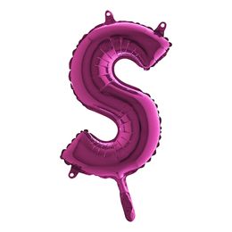 Lysbildefremvisning - Bokstavballong Mini Rosa