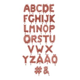 Bokstavsballong Mini Roséguld