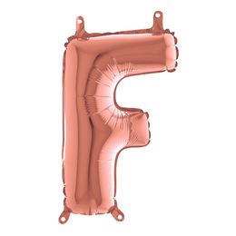 Bildspel - Bokstavsballong Mini Roséguld