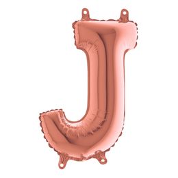 Bildspel - Bokstavsballong Mini Roséguld