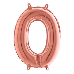 Bildspel - Bokstavsballong Mini Roséguld