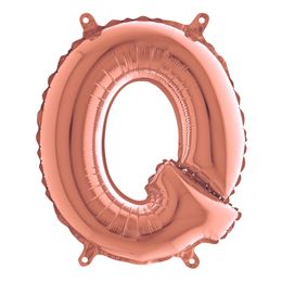 Bildspel - Bokstavsballong Mini Roséguld