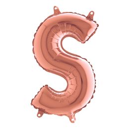 Bildspel - Bokstavsballong Mini Roséguld