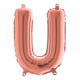 Bildspel - Bokstavsballong Mini Roséguld