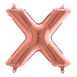 Bildspel - Bokstavsballong Mini Roséguld