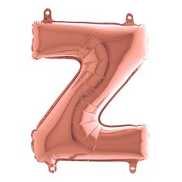 Bildspel - Bokstavsballong Mini Roséguld