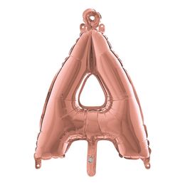 Bildspel - Bokstavsballong Mini Roséguld