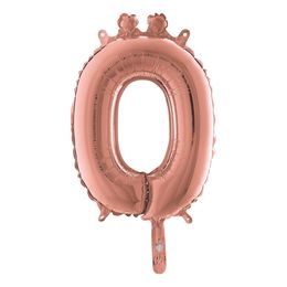 Bildspel - Bokstavsballong Mini Roséguld