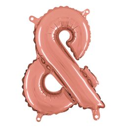 Bildspel - Bokstavsballong Mini Roséguld