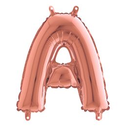 Bildspel - Bokstavsballong Mini Roséguld