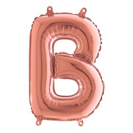 Bildspel - Bokstavsballong Mini Roséguld