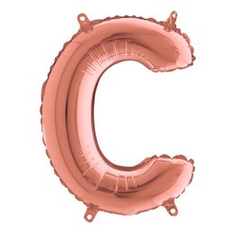 Bildspel - Bokstavsballong Mini Roséguld