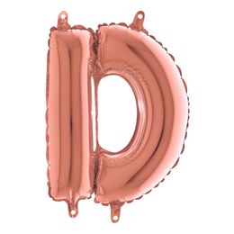 Bildspel - Bokstavsballong Mini Roséguld