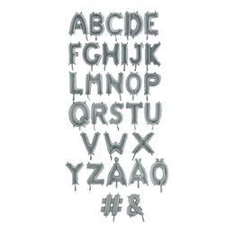 Bokstavsballong Mini Silver