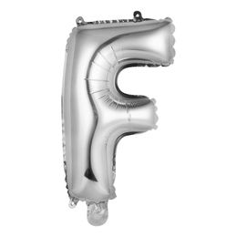Bildspel - Bokstavsballong Mini Silver Metallic