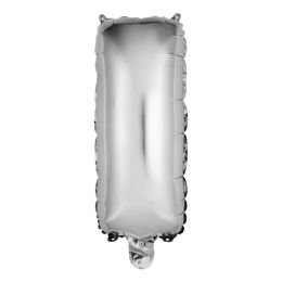 Bildspel - Bokstavsballong Mini Silver Metallic