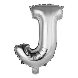 Bildspel - Bokstavsballong Mini Silver Metallic