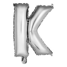 Bildspel - Bokstavsballong Mini Silver Metallic