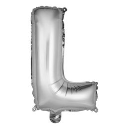 Bildspel - Bokstavsballong Mini Silver Metallic