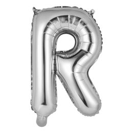 Bildspel - Bokstavsballong Mini Silver Metallic