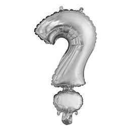Bildspel - Bokstavsballong Mini Silver Metallic