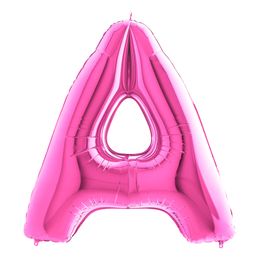 Lysbildefremvisning - Bogstavballon Lyserød