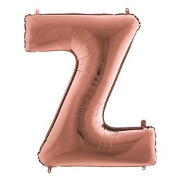 Bildspel - Bokstavsballong Roséguld Metallic