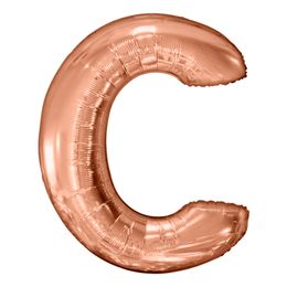 Diaesitys - Kirjainilmapallo Ruusukulta Metallic