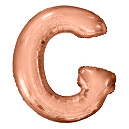 Diaesitys - Kirjainilmapallo Ruusukulta Metallic