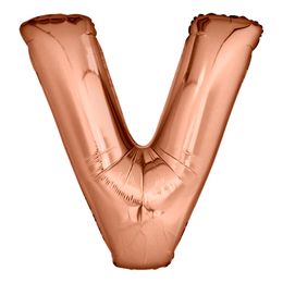 Diaesitys - Kirjainilmapallo Ruusukulta Metallic