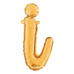 Bildspel - Bokstavsballong Script Guld