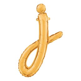 Bildspel - Bokstavsballong Script Guld